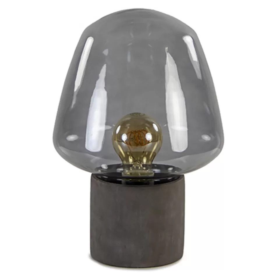 Woonkamerlampen | Slaapkamerlampen>Straluma Trendy tafellamp met smokey glas