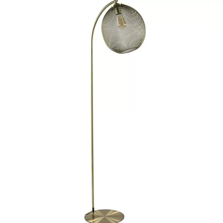 Light and Living | Woonkamerlampen>Straluma Trendy vloerlamp Moroc goud Light and Living