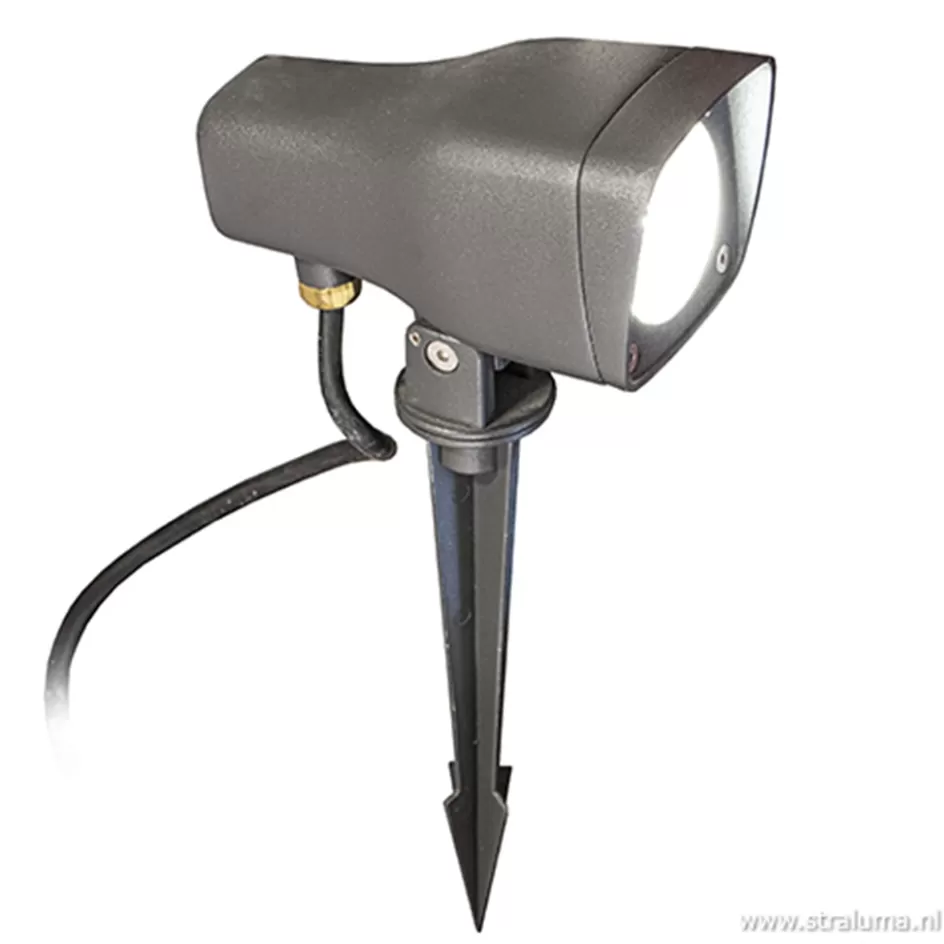 Buitenlampen | LED Spots>Straluma Verstelbare LED grondspot antraciet IP54