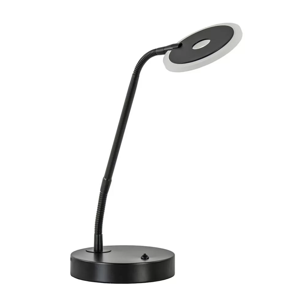 Tafellampen | Bureaulampen>Straluma Verstelbare LED tafel/bureaulamp mat zwart dimbaar