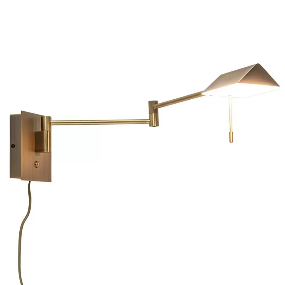 Wandlampen | Woonkamerlampen>Straluma Verstelbare wandlamp brons inclusief LED dim to warm