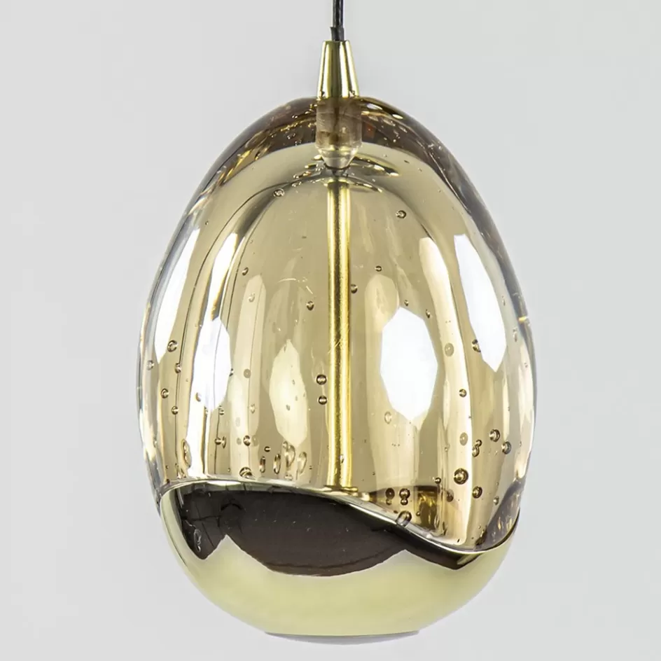 Hanglampen | Videverlichting>Straluma Videlamp Golden Egg 14L zwart/goud