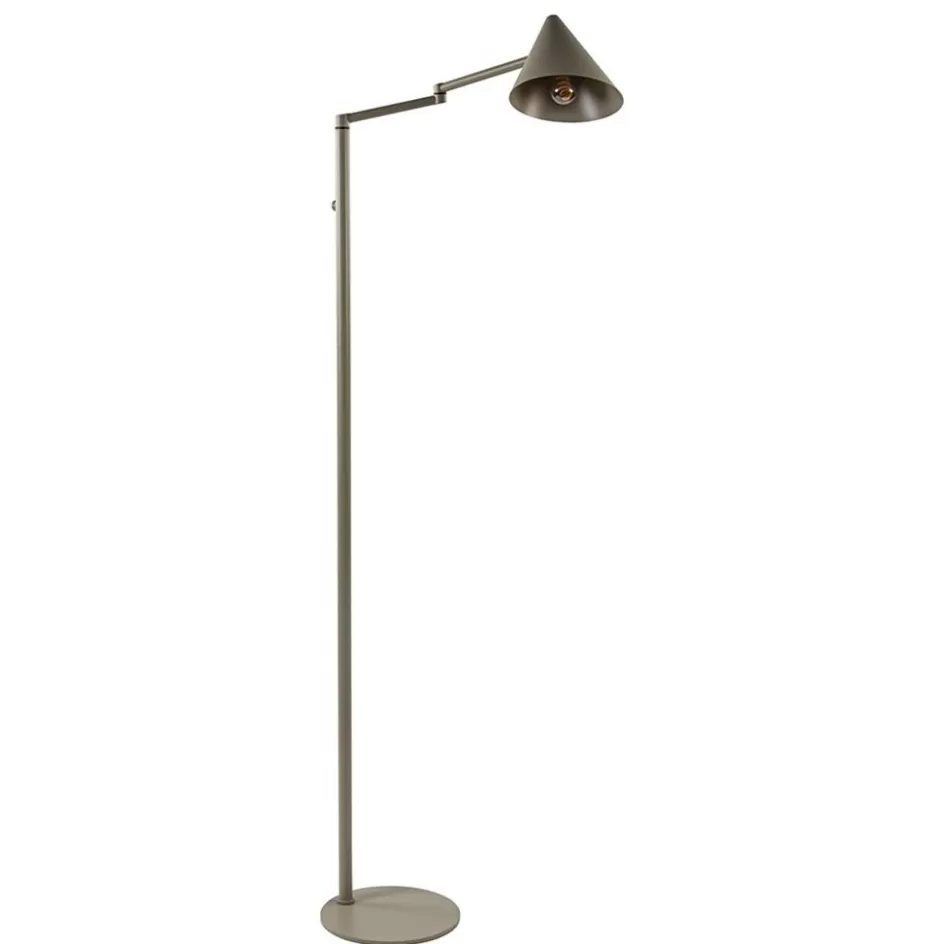 Vloerlampen | Retro Verlichting>Straluma Vintage vloerlamp verstelbaar zandkleurig