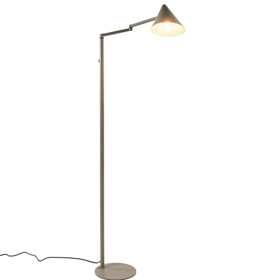 Vloerlampen | Retro Verlichting>Straluma Vintage vloerlamp verstelbaar zandkleurig