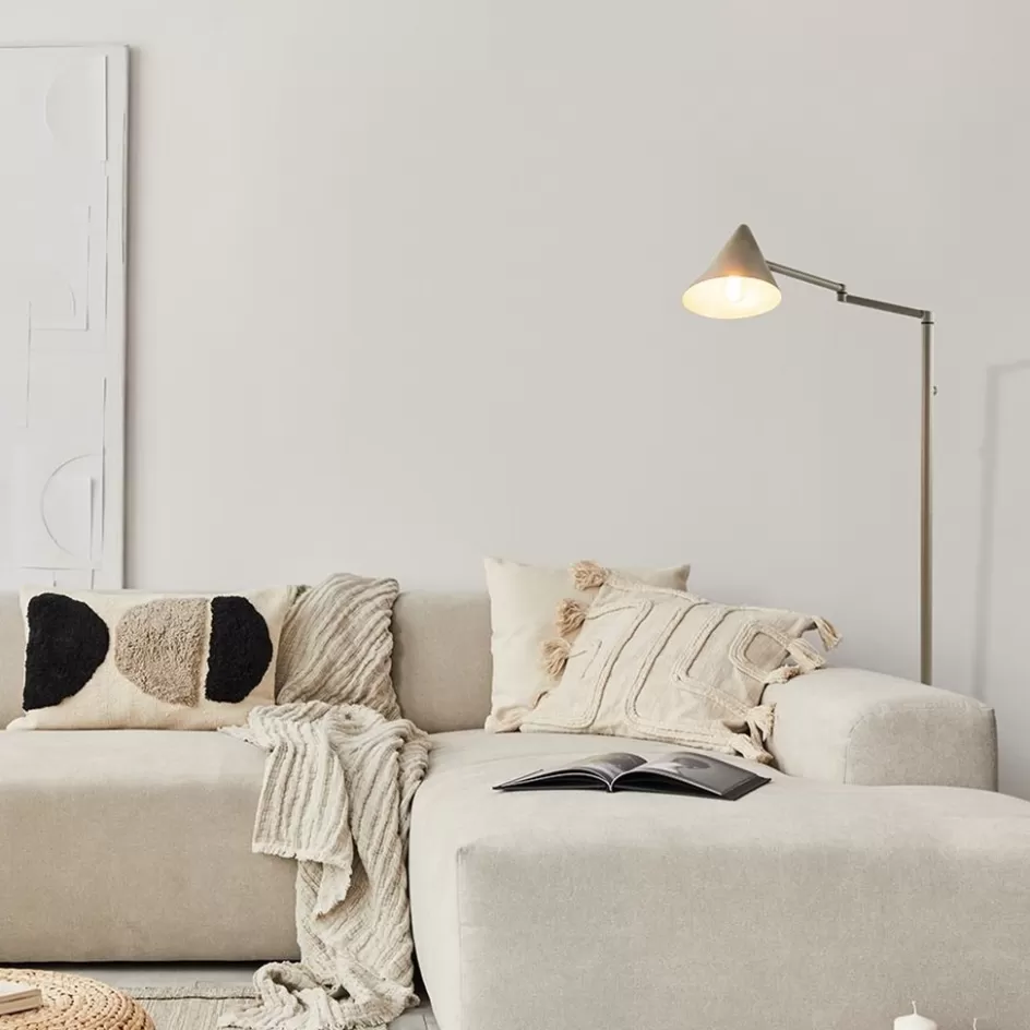 Vloerlampen | Retro Verlichting>Straluma Vintage vloerlamp verstelbaar zandkleurig