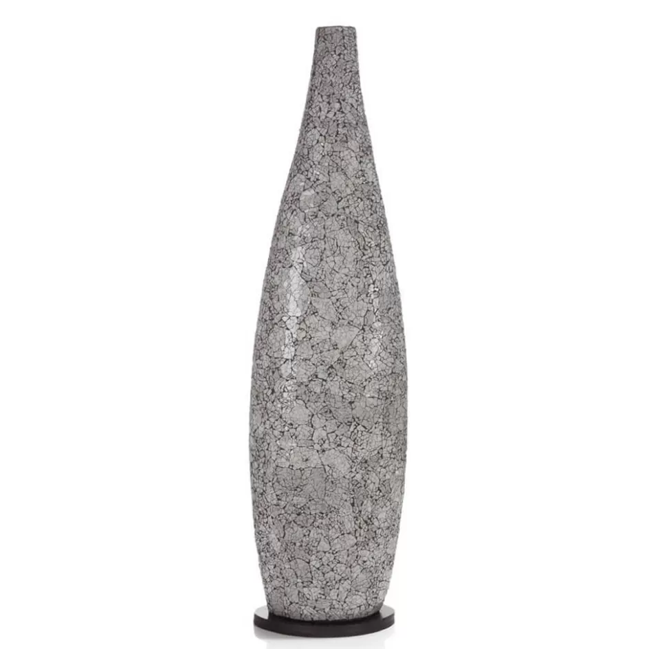 Vloerlampen | Decoratieve Verlichting>Straluma Vloerlamp bottle mozaiek glas zwart/wit