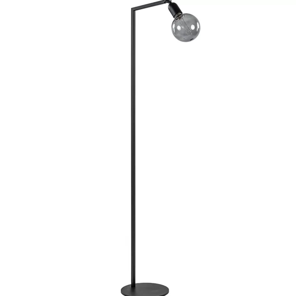 Vloerlampen | Design Verlichting>Straluma Vloerlamp Tube zwart basic met verstelbare pendel