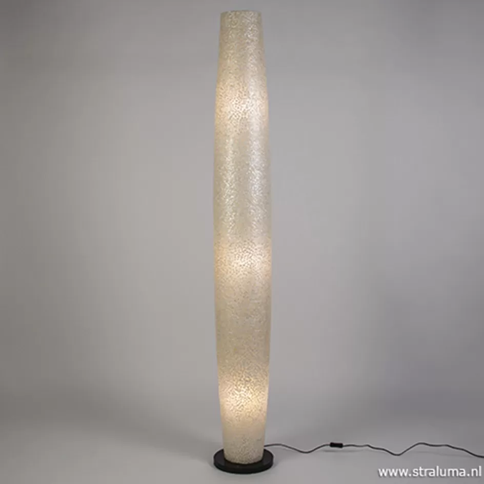 Schelpenlampen | Woonkamerlampen>Straluma Vloerlamp Wangi White 200cm