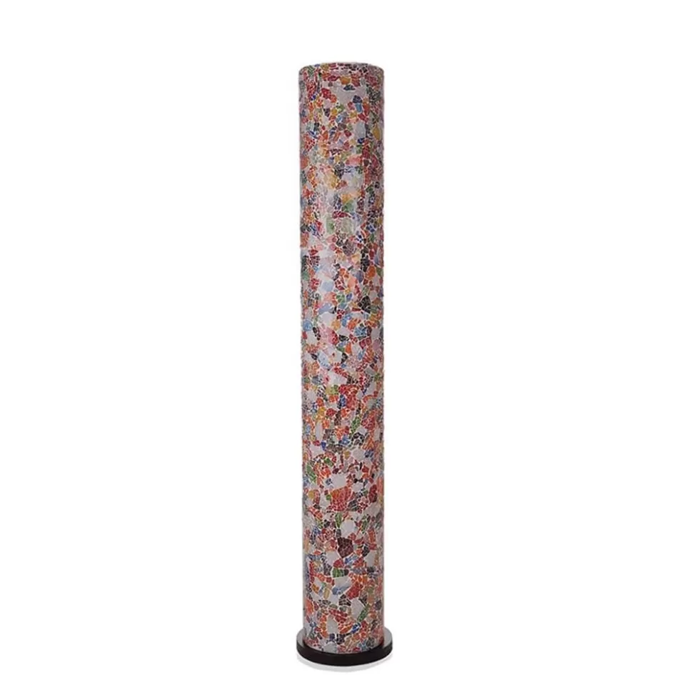 Woonkamerlampen | Slaapkamerlampen>Straluma Vloerlamp zuil mozaiek glas multicolor