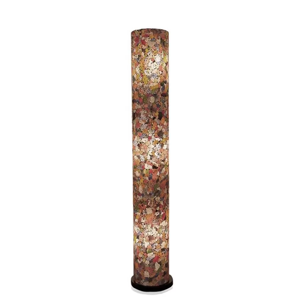 Woonkamerlampen | Slaapkamerlampen>Straluma Vloerlamp zuil mozaiek glas multicolor