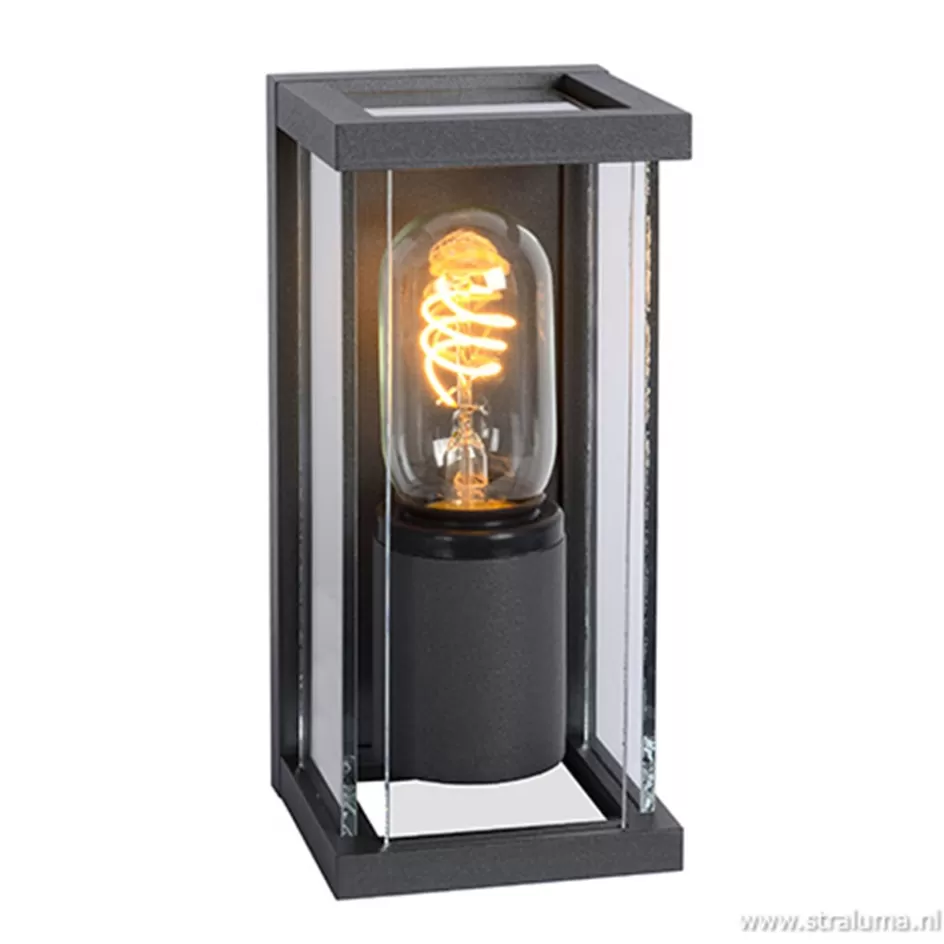 Buitenlampen | Halverlichting>Straluma Wandlamp buiten antraciet/glas IP54