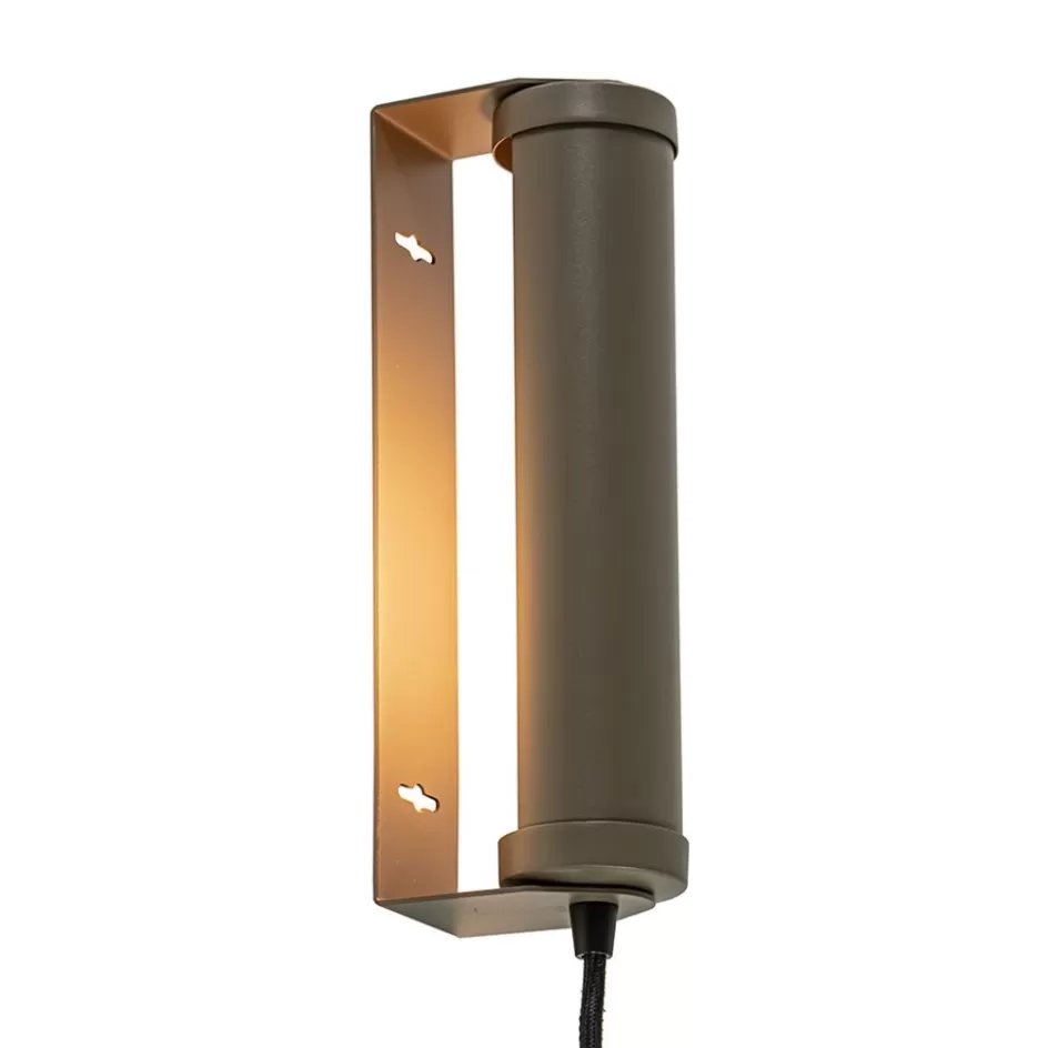 Wandlampen | Scandinavische Verlichting>Straluma Wandlamp mat bruin met draaibare kap