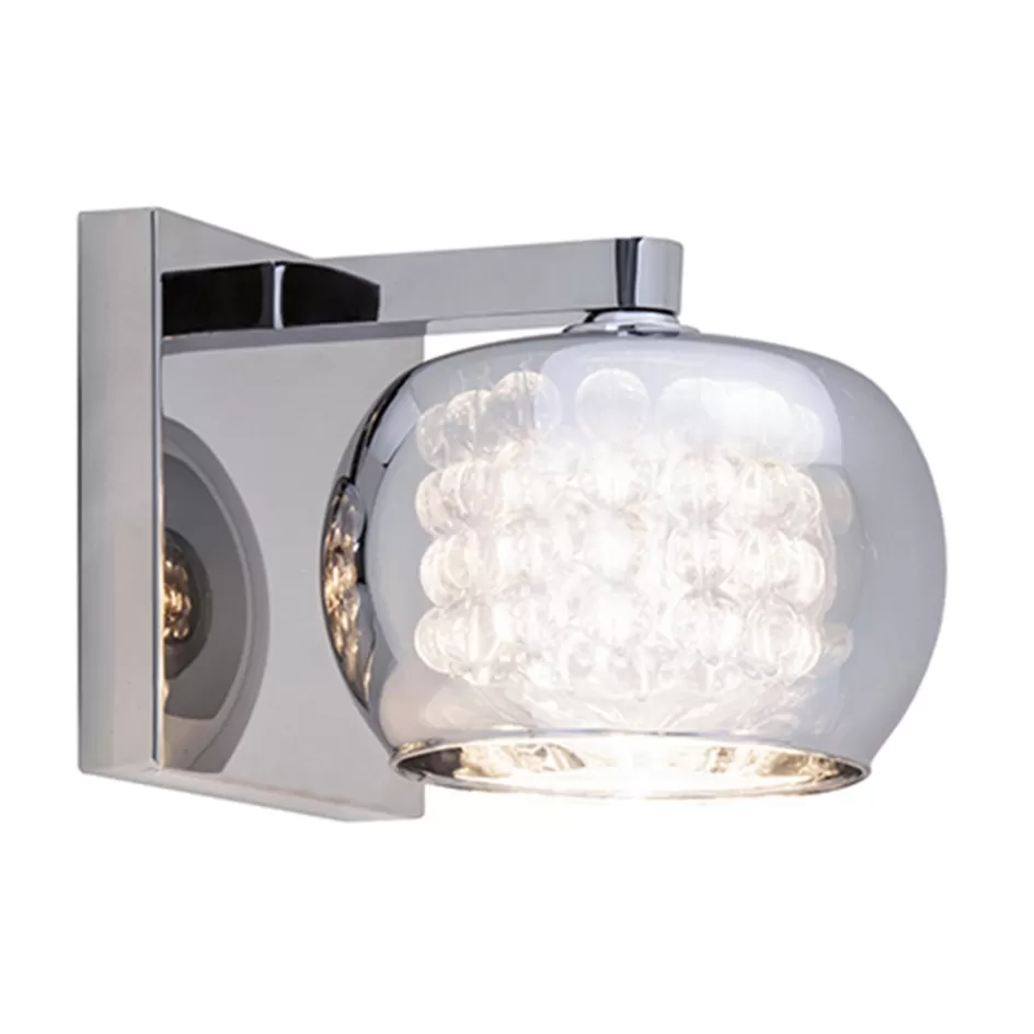 Pearl | Woonkamerlampen>Straluma Wandlamp Pearl glas/chroom