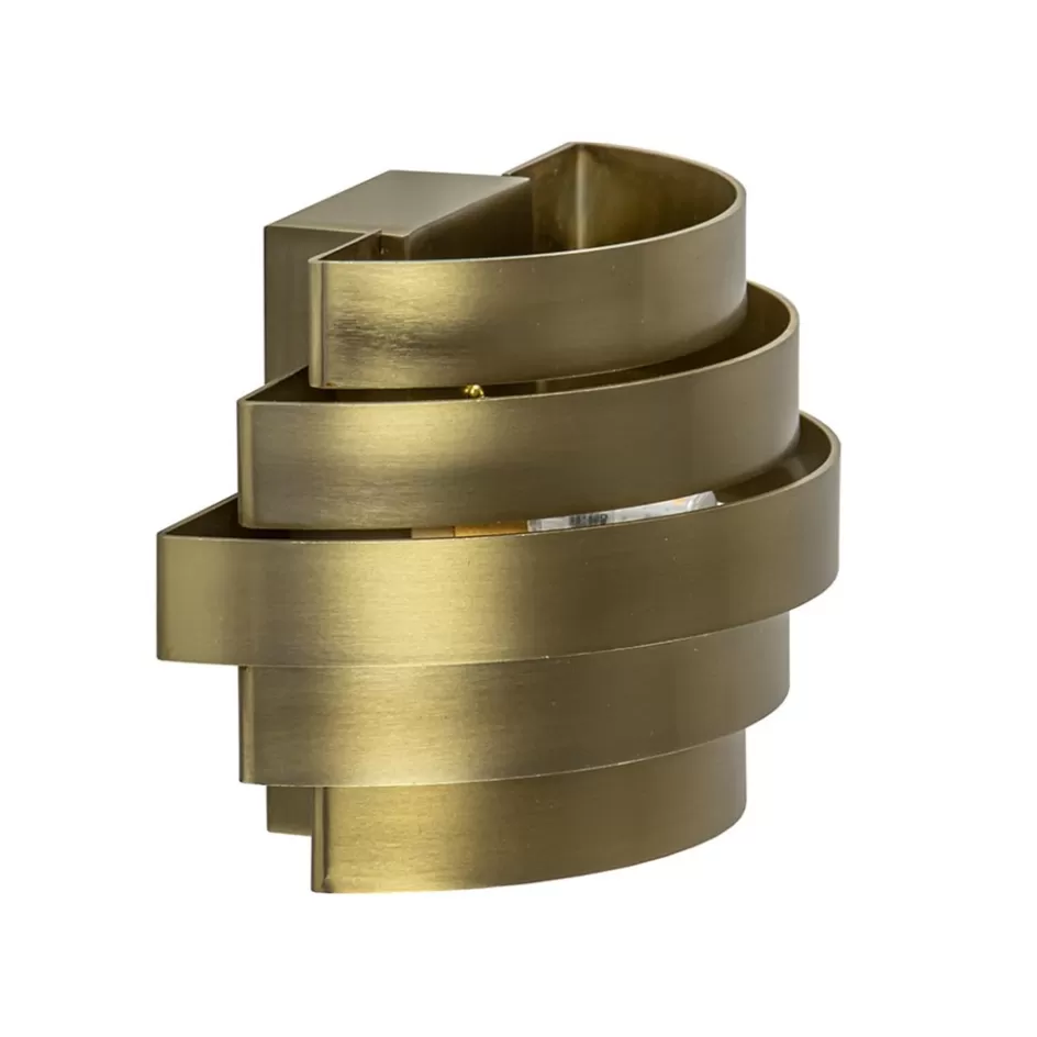 Woonkamerlampen | Slaapkamerlampen>Straluma Wandlamp Scudo brass 20cm