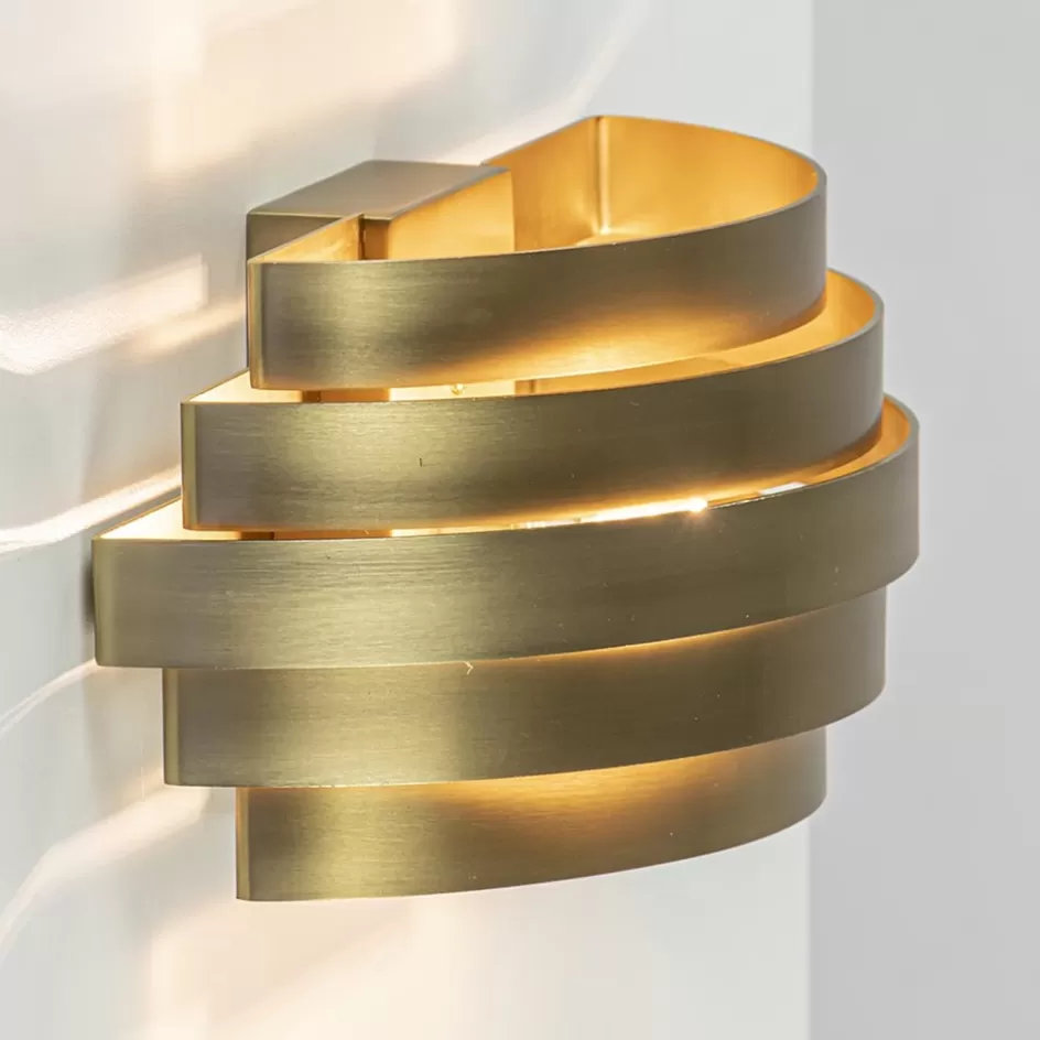 Woonkamerlampen | Slaapkamerlampen>Straluma Wandlamp Scudo brass 25cm