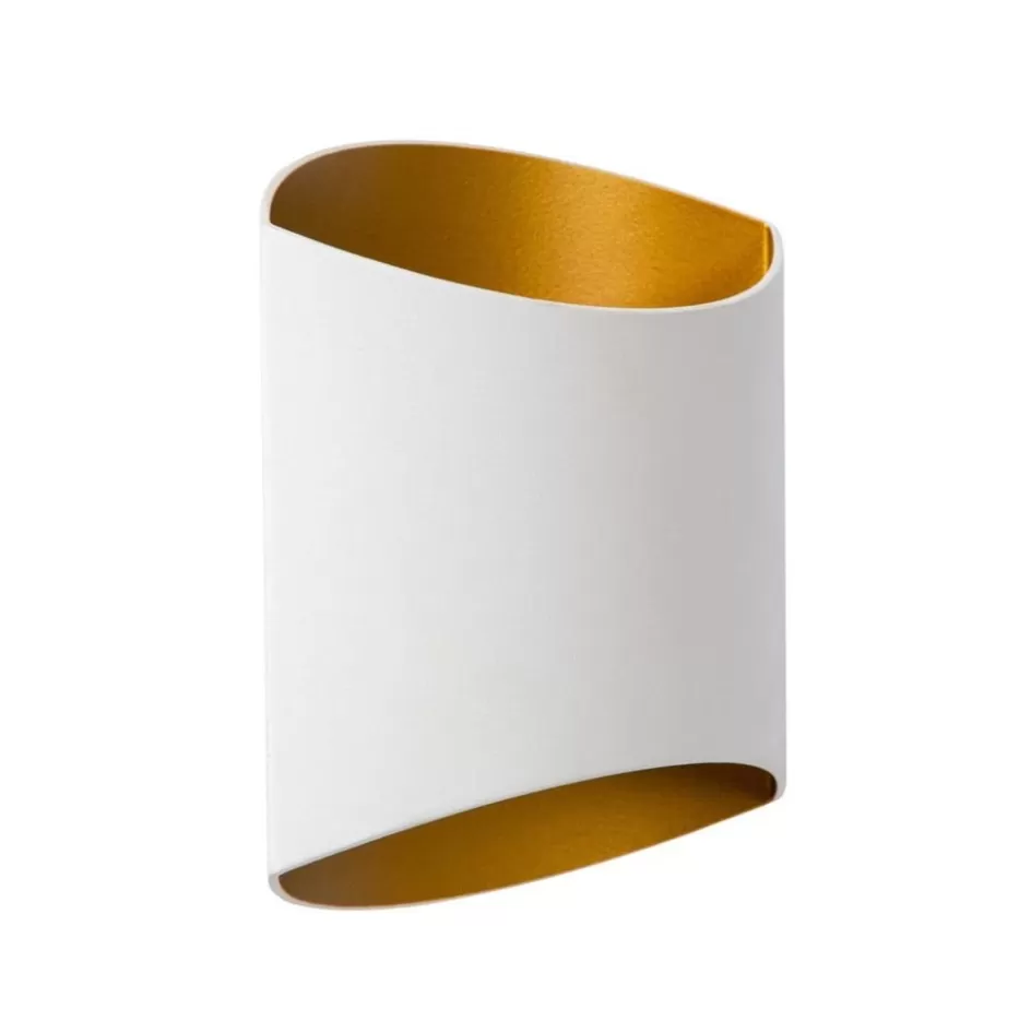 Wandlampen | Lifestyle Verlichting>Straluma Wandlamp up+down wit met goud G9