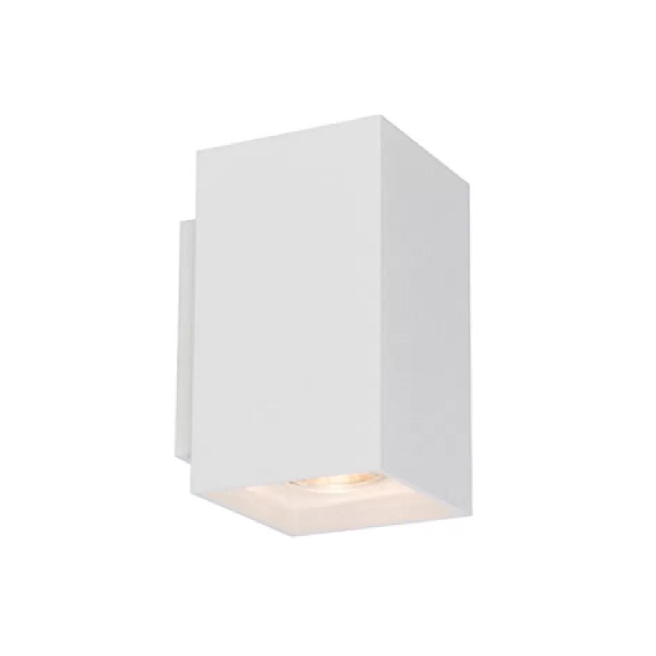 Bedlampjes | Decoratieve Verlichting>Straluma Wandlamp wit rechthoek up+down gu10