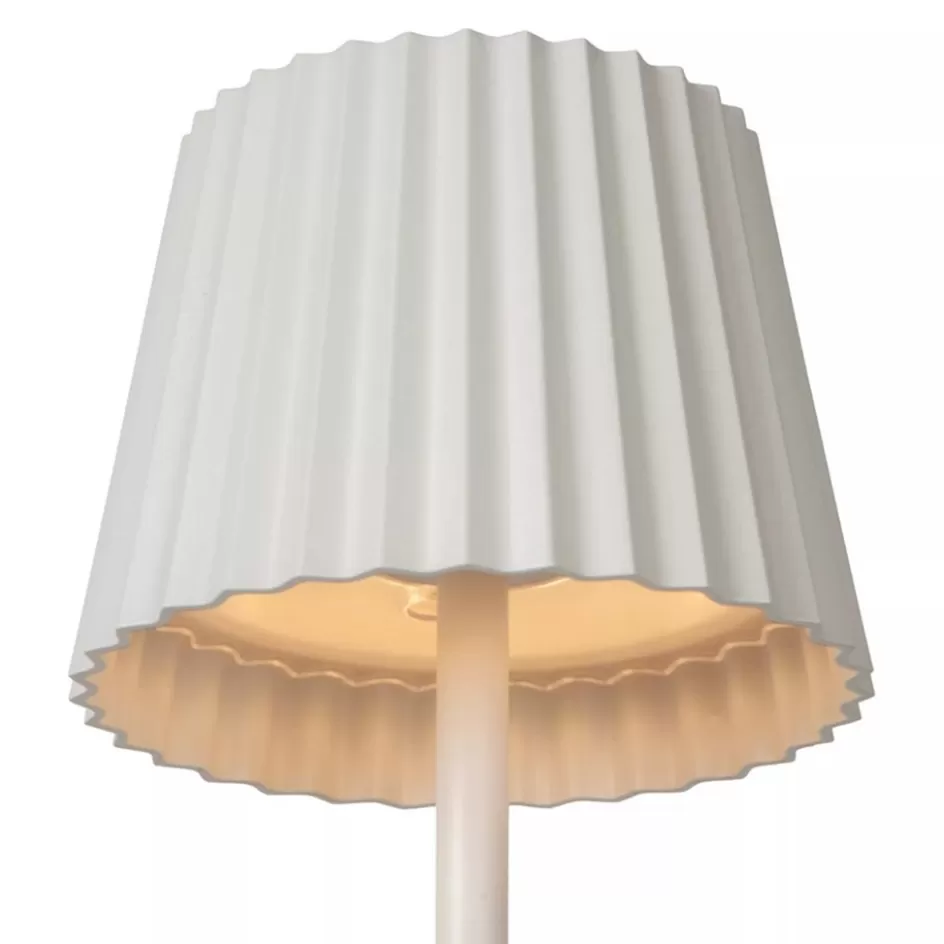 Tafellampen | Buitenlampen>Straluma Witte tafellamp oplaadbaar inclusief dimbaar LED IP54