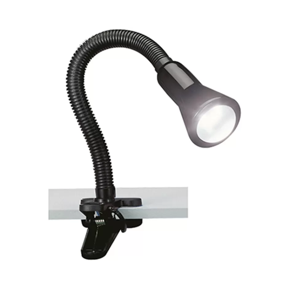 Klemlampen | Leeslampen>Straluma Zwarte klemlamp/leeslamp voor bureau